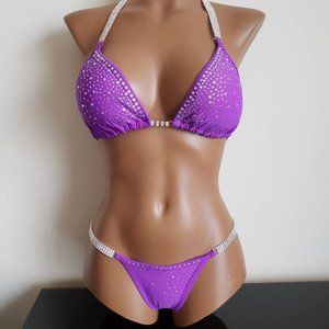 Purple Bikini Competition Suit